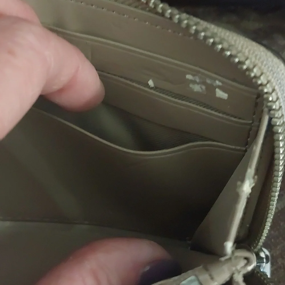 Coach Taupe/Tan Tea Rose Wallet - Picture 4 of 6